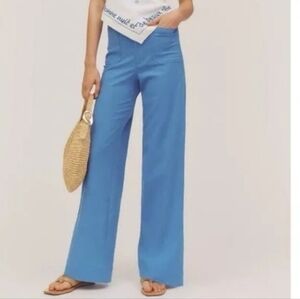 Maeve Wide-Leg Pants in Sky Blue